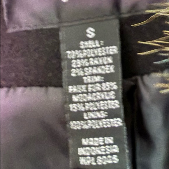 Style & Co. Black Pea Coat with Leopard Faux Fur Trim - Picture 3 of 3